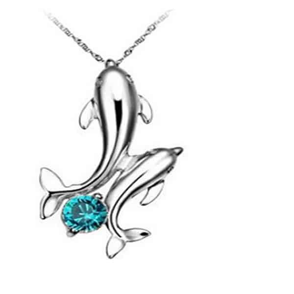 Double Dolphin Necklace 3
