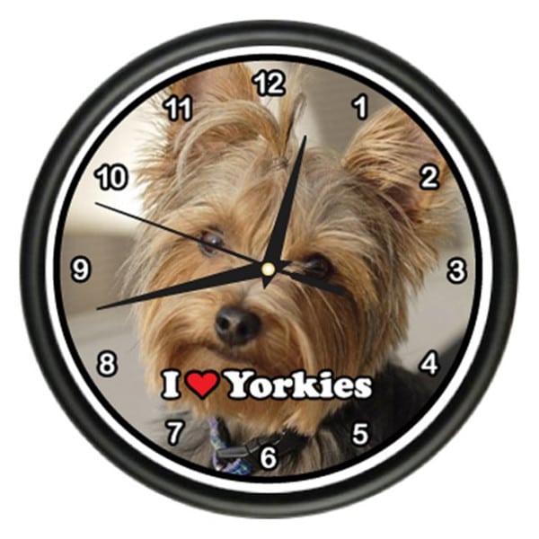 Yorkie Wall Clock