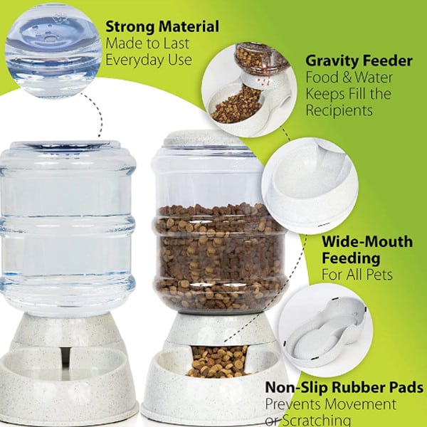 Automatic Pet Food Water Bowls 6