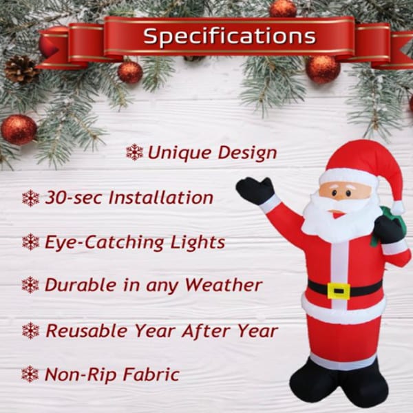 Christmas LED Inflatable 5 Santa 2
